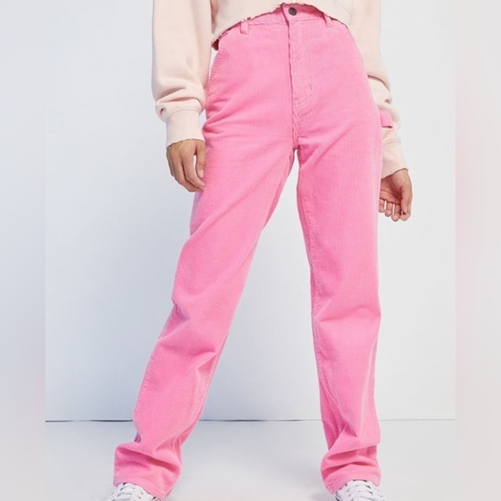 PACSUN 90’s Boyfriend Carpenter Pink Corduroys size 28